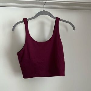 Elegant Burgundy Crop Top for Women